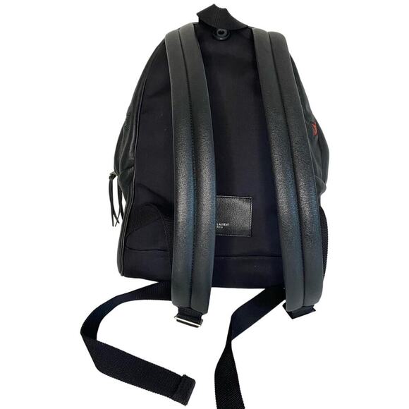 Yves Saint Laurent Star Applique Mini City California Leather Backpack in Black - Picture 7 of 16